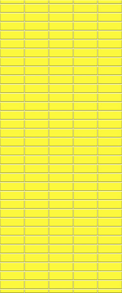 Yellow Horizontal Block Tile Acrylic Shower Panel 2440mm x 1220mm (3mm Thick) - CladdTech