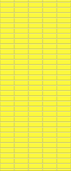 Yellow Horizontal Block Tile Acrylic Shower Panel 2440mm x 1220mm (3mm Thick) - CladdTech