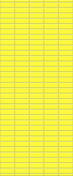 Yellow Horizontal Block Tile Acrylic Shower Panel 2440mm x 1220mm (3mm Thick) - CladdTech