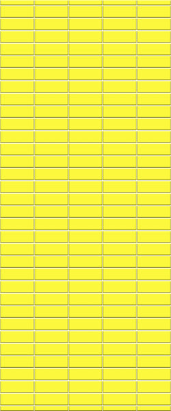 Yellow Horizontal Block Tile Acrylic Shower Panel 2440mm x 1220mm (3mm Thick) - CladdTech