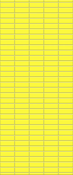 Yellow Horizontal Block Tile Acrylic Shower Panel 2440mm x 1220mm (3mm Thick) - CladdTech