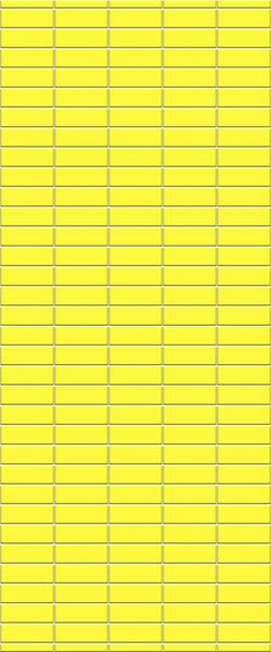 Yellow Horizontal Block Tile Acrylic Shower Panel 2440mm x 1220mm (3mm Thick) - CladdTech