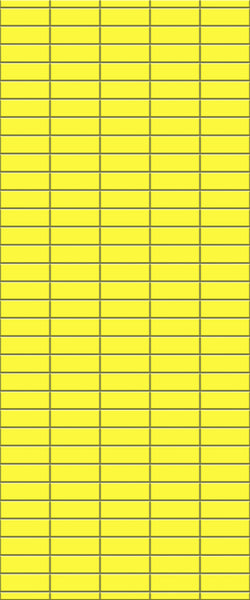 Yellow Horizontal Block Tile Acrylic Shower Panel 2440mm x 1220mm (3mm Thick) - CladdTech