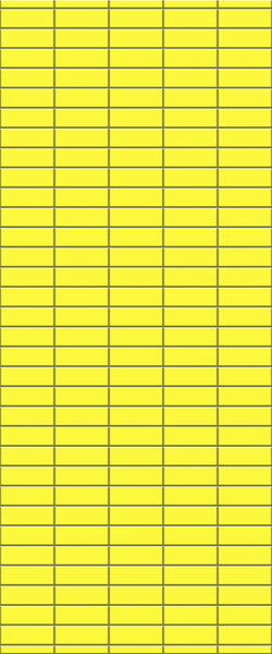 Yellow Horizontal Block Tile Acrylic Shower Panel 2440mm x 1220mm (3mm Thick) - CladdTech