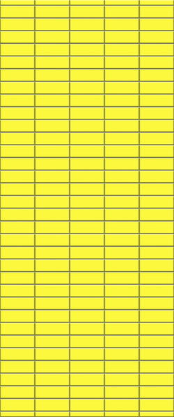 Yellow Horizontal Block Tile Acrylic Shower Panel 2440mm x 1220mm (3mm Thick) - CladdTech