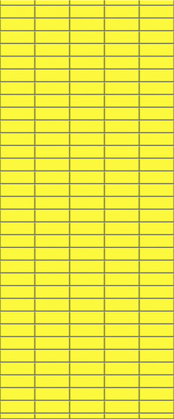 Yellow Horizontal Block Tile Acrylic Shower Panel 2440mm x 1220mm (3mm Thick) - CladdTech