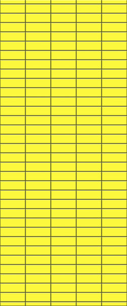 Yellow Horizontal Block Tile Acrylic Shower Panel 2440mm x 1220mm (3mm Thick) - CladdTech