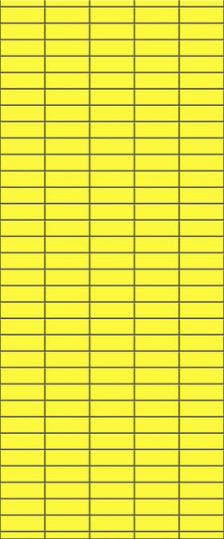 Yellow Horizontal Block Tile Acrylic Shower Panel 2440mm x 1220mm (3mm Thick) - CladdTech