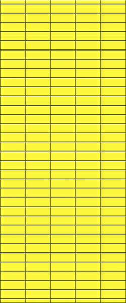 Yellow Horizontal Block Tile Acrylic Shower Panel 2440mm x 1220mm (3mm Thick) - CladdTech