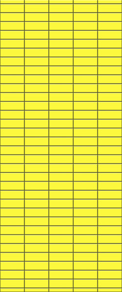 Yellow Horizontal Block Tile Acrylic Shower Panel 2440mm x 1220mm (3mm Thick) - CladdTech