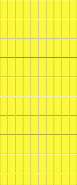 Yellow Vertical Block Tile Acrylic Shower Panel 2440mm x 1220mm ( 3mm Thick) - CladdTech