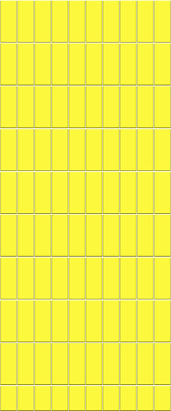 Yellow Vertical Block Tile Acrylic Shower Panel 2440mm x 1220mm ( 3mm Thick) - CladdTech