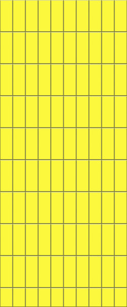 Yellow Vertical Block Tile Acrylic Shower Panel 2440mm x 1220mm ( 3mm Thick) - CladdTech