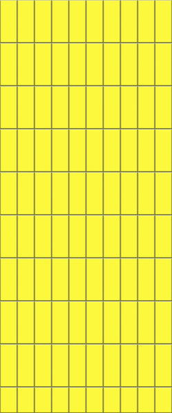 Yellow Vertical Block Tile Acrylic Shower Panel 2440mm x 1220mm ( 3mm Thick) - CladdTech