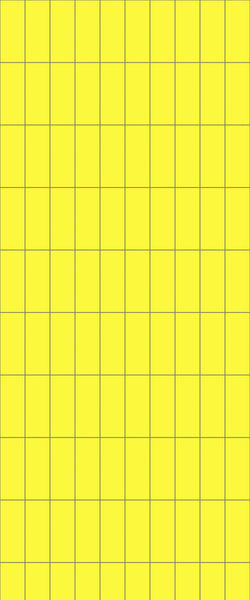 Yellow Vertical Block Tile Acrylic Shower Panel 2440mm x 1220mm ( 3mm Thick) - CladdTech