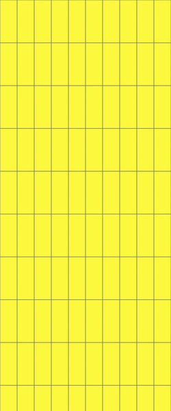 Yellow Vertical Block Tile Acrylic Shower Panel 2440mm x 1220mm ( 3mm Thick) - CladdTech