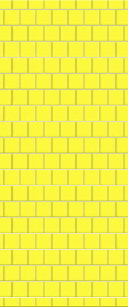 Yellow Large Square's Tile Acrylic Shower Wall Panel 2440mm x 1220mm ( 3mm Thick) - CladdTech