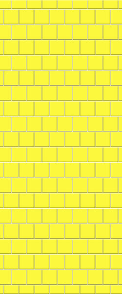 Yellow Large Square's Tile Acrylic Shower Wall Panel 2440mm x 1220mm ( 3mm Thick) - CladdTech