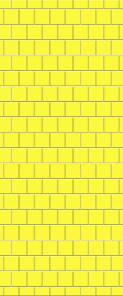Yellow Large Square's Tile Acrylic Shower Wall Panel 2440mm x 1220mm ( 3mm Thick) - CladdTech