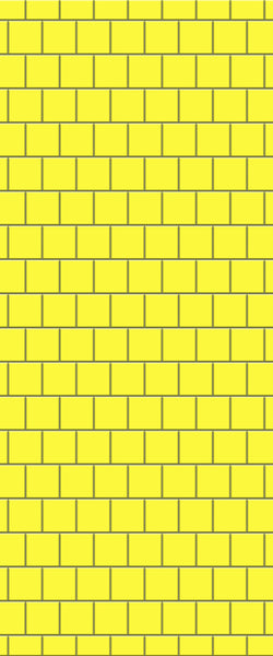 Yellow Large Square's Tile Acrylic Shower Wall Panel 2440mm x 1220mm ( 3mm Thick) - CladdTech