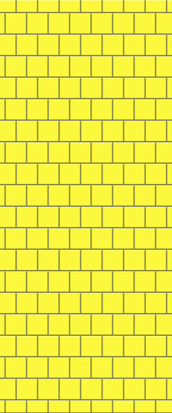 Yellow Large Square's Tile Acrylic Shower Wall Panel 2440mm x 1220mm ( 3mm Thick) - CladdTech