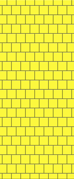 Yellow Large Square's Tile Acrylic Shower Wall Panel 2440mm x 1220mm ( 3mm Thick) - CladdTech