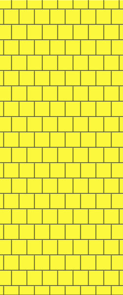 Yellow Large Square's Tile Acrylic Shower Wall Panel 2440mm x 1220mm ( 3mm Thick) - CladdTech