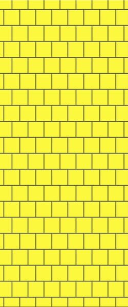 Yellow Large Square's Tile Acrylic Shower Wall Panel 2440mm x 1220mm ( 3mm Thick) - CladdTech