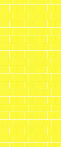 Yellow Large Square's Tile Acrylic Shower Wall Panel 2440mm x 1220mm ( 3mm Thick) - CladdTech