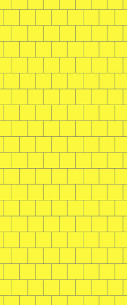 Yellow Large Square's Tile Acrylic Shower Wall Panel 2440mm x 1220mm ( 3mm Thick) - CladdTech