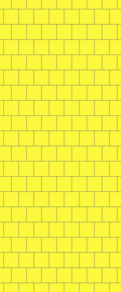 Yellow Large Square's Tile Acrylic Shower Wall Panel 2440mm x 1220mm ( 3mm Thick) - CladdTech