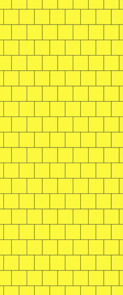 Yellow Large Square's Tile Acrylic Shower Wall Panel 2440mm x 1220mm ( 3mm Thick) - CladdTech