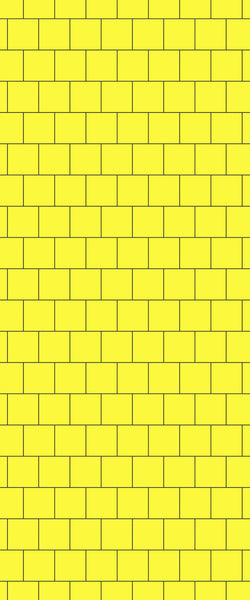 Yellow Large Square's Tile Acrylic Shower Wall Panel 2440mm x 1220mm ( 3mm Thick) - CladdTech