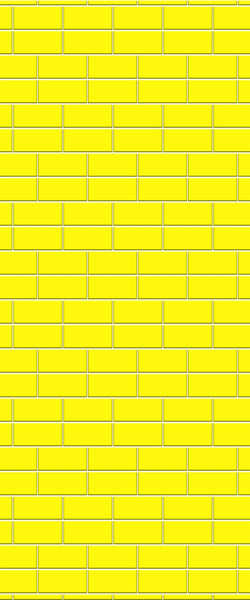 Yellow Brickbond Tile Acrylic Shower Wall Panel 2440mm x 1220mm ( 3mm Thick) - CladdTech