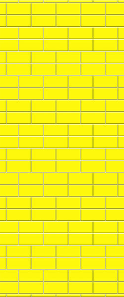 Yellow Brickbond Tile Acrylic Shower Wall Panel 2440mm x 1220mm ( 3mm Thick) - CladdTech