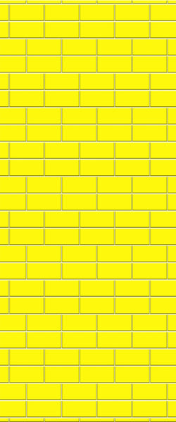 Yellow Brickbond Tile Acrylic Shower Wall Panel 2440mm x 1220mm ( 3mm Thick) - CladdTech