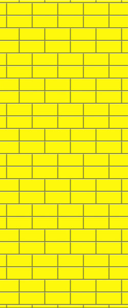 Yellow Brickbond Tile Acrylic Shower Wall Panel 2440mm x 1220mm ( 3mm Thick) - CladdTech