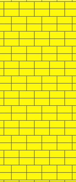 Yellow Brickbond Tile Acrylic Shower Wall Panel 2440mm x 1220mm ( 3mm Thick) - CladdTech