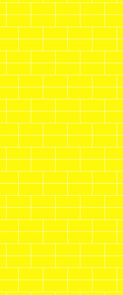 Yellow Brickbond Tile Acrylic Shower Wall Panel 2440mm x 1220mm ( 3mm Thick) - CladdTech