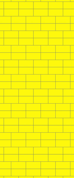Yellow Brickbond Tile Acrylic Shower Wall Panel 2440mm x 1220mm ( 3mm Thick) - CladdTech