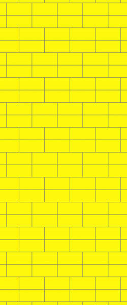 Yellow Brickbond Tile Acrylic Shower Wall Panel 2440mm x 1220mm ( 3mm Thick) - CladdTech