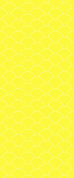 Yellow Fishscales Tile Acrylic Shower Panel 2440mm x 1220mm (3mm Thick) - CladdTech