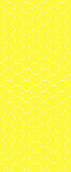 Yellow Fishscales Tile Acrylic Shower Panel 2440mm x 1220mm (3mm Thick) - CladdTech