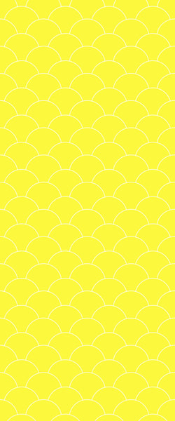 Yellow Fishscales Tile Acrylic Shower Panel 2440mm x 1220mm (3mm Thick) - CladdTech