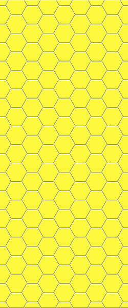 Yellow Hexagon Tile Acrylic Wall Panel 2440mm x 1220mm (3mm Thick) - CladdTech