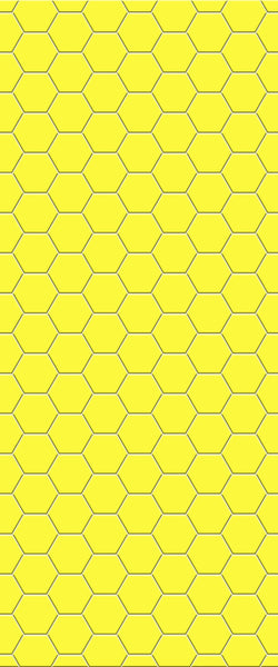 Yellow Hexagon Tile Acrylic Wall Panel 2440mm x 1220mm (3mm Thick) - CladdTech