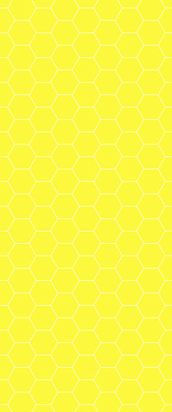 Yellow Hexagon Tile Acrylic Wall Panel 2440mm x 1220mm (3mm Thick) - CladdTech