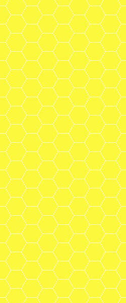 Yellow Hexagon Tile Acrylic Wall Panel 2440mm x 1220mm (3mm Thick) - CladdTech