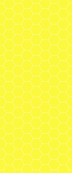 Yellow Hexagon Tile Acrylic Wall Panel 2440mm x 1220mm (3mm Thick) - CladdTech