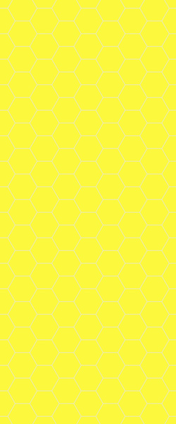 Yellow Hexagon Tile Acrylic Wall Panel 2440mm x 1220mm (3mm Thick) - CladdTech